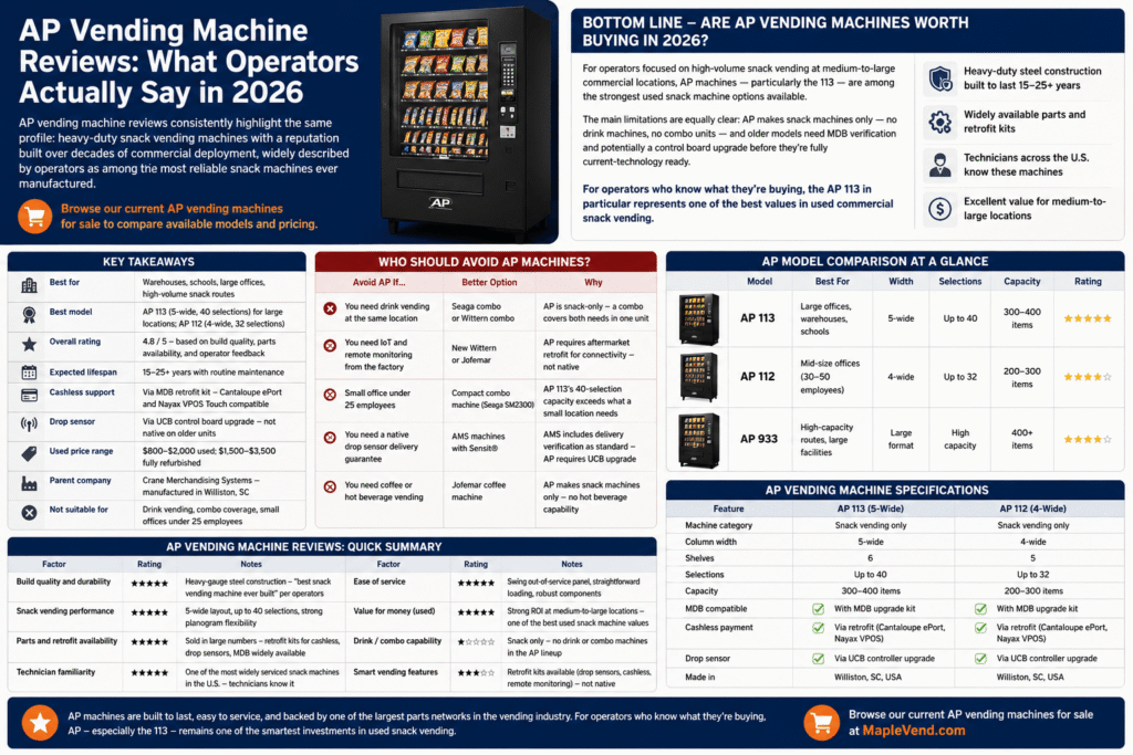 AP vending machine reviews