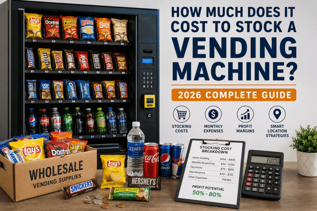 how much does it cost to stock a vending machine