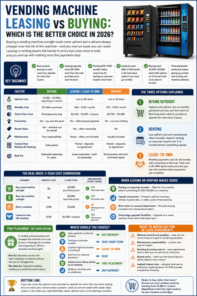 vending machine leasing vs buying